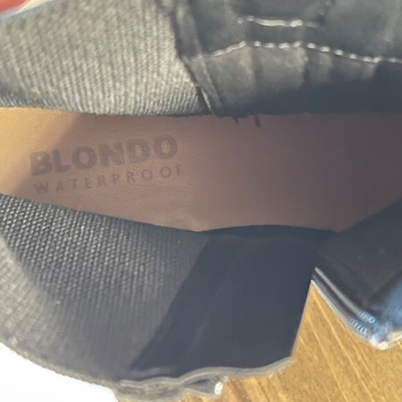 Blondo Garnet Waterproof Boots Women's Size 9.5M Black Leather Lug Sole Moto - Picture 11 of 13